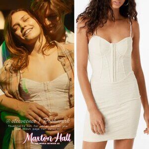 Bershka Textured Corset Dress ASO Maxton Hall